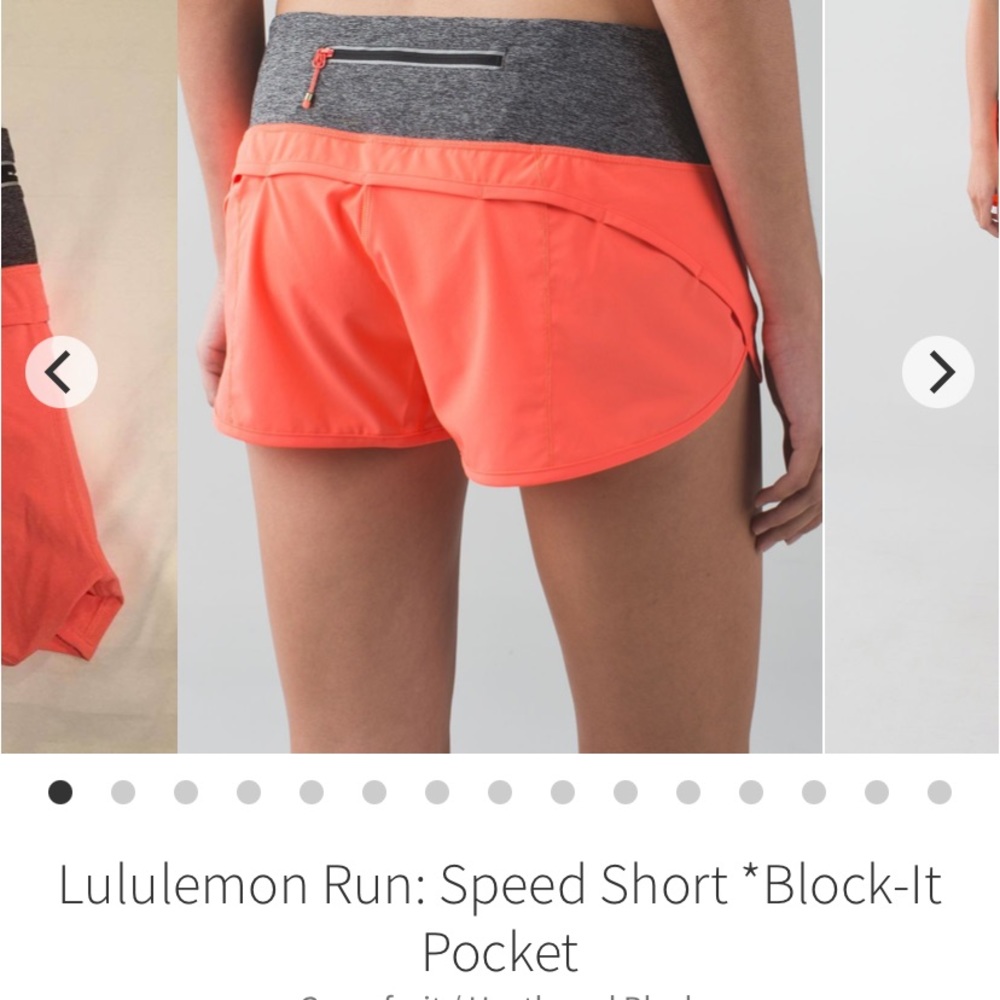 Lululemon Speed Shorts, size 8!